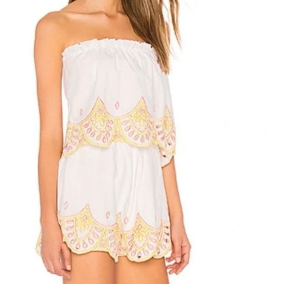🔥 HOST PICK! 🔥 Lovers + Friends strapless romper - 100% cotton - Picture 4 of 8